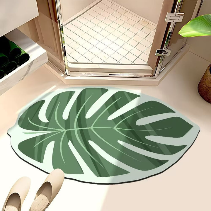 Leaf-Shaped Bath Mat