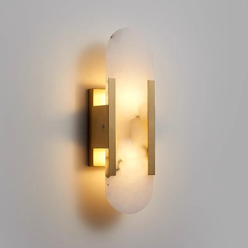 Contemporary glass wall light