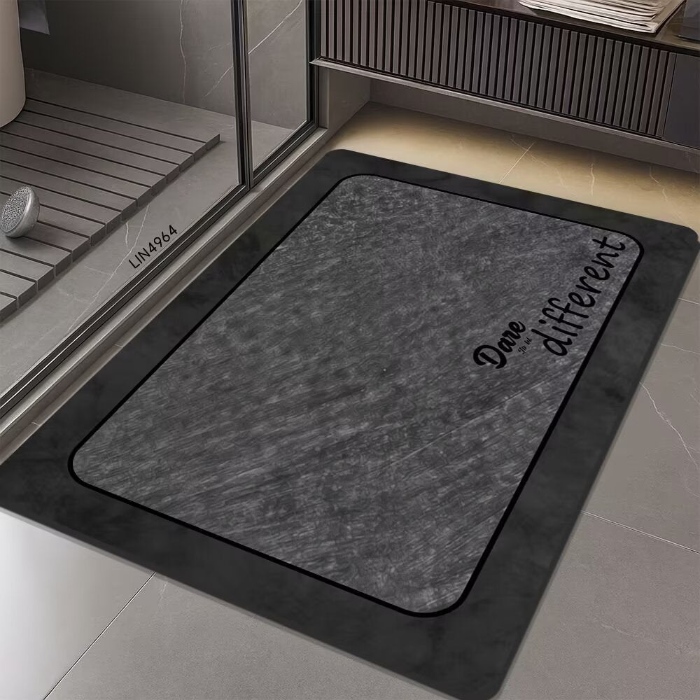 Geometric Hexagonal Pattern Bath Mat
