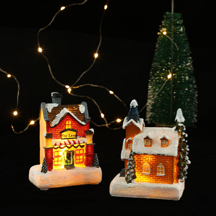 Decorative Christmas lighting with LED house design