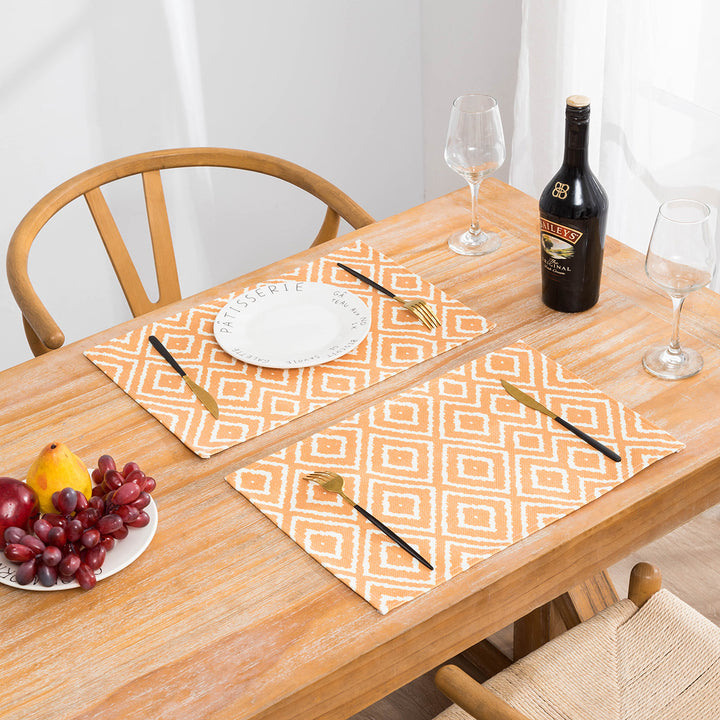 Tropical Leaf Print Placemats