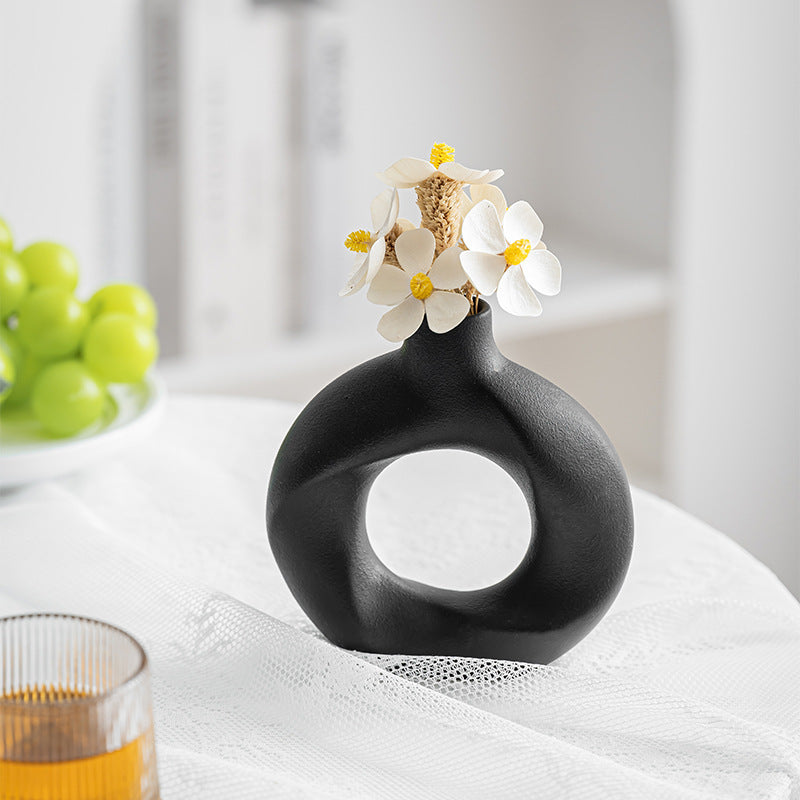 Modern Geometric Ceramic Vase