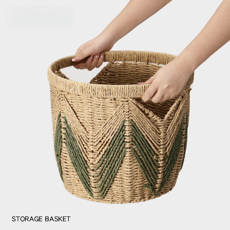 Decorative storage basket
