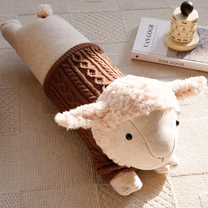 Adorable Plush Sheep Shaped Pillow