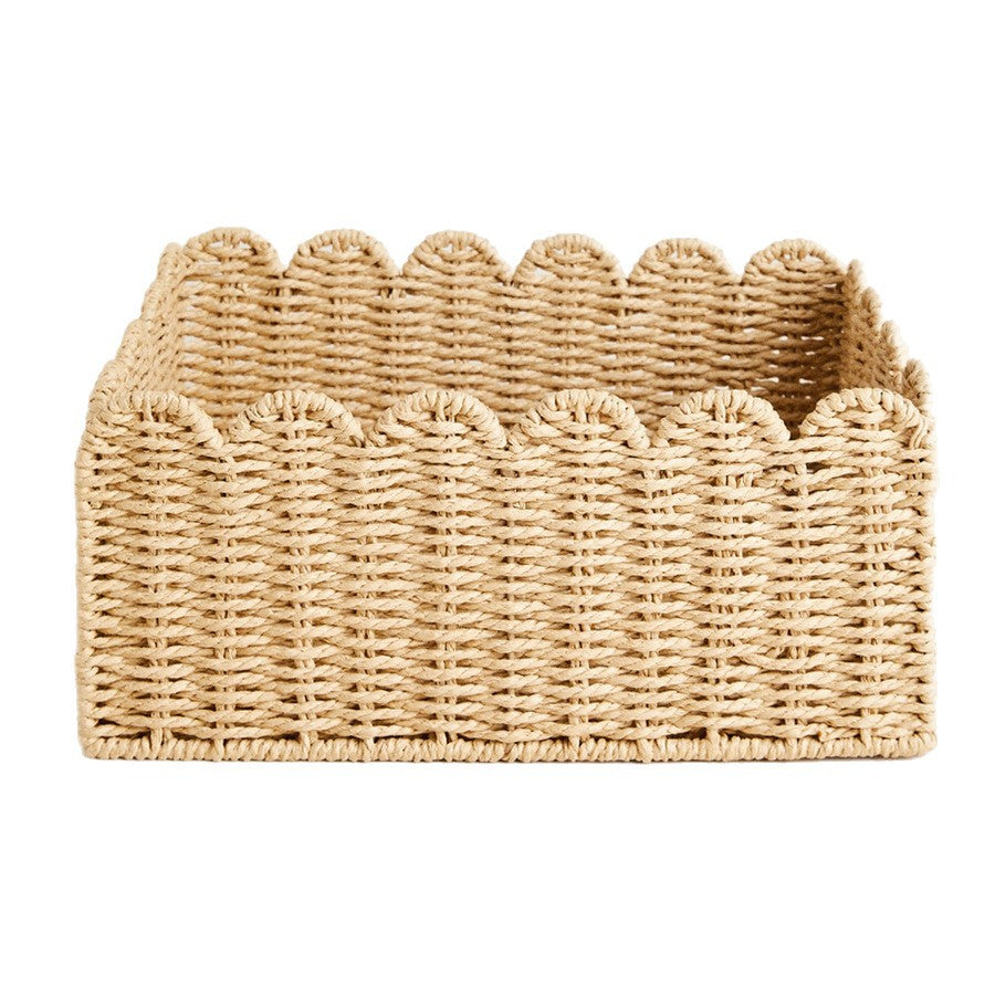 Basket with wave edge