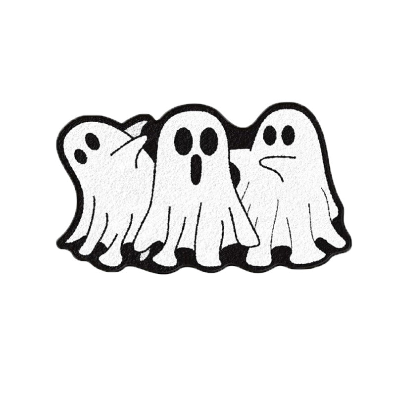 Halloween-Themed Ghost Bath Mat