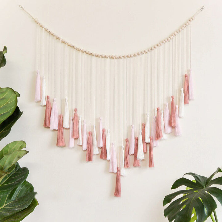 Decorative Macrame Wall Hanging with Tassels
