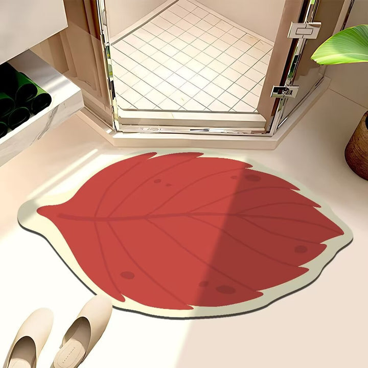 Leaf-Shaped Bath Mat