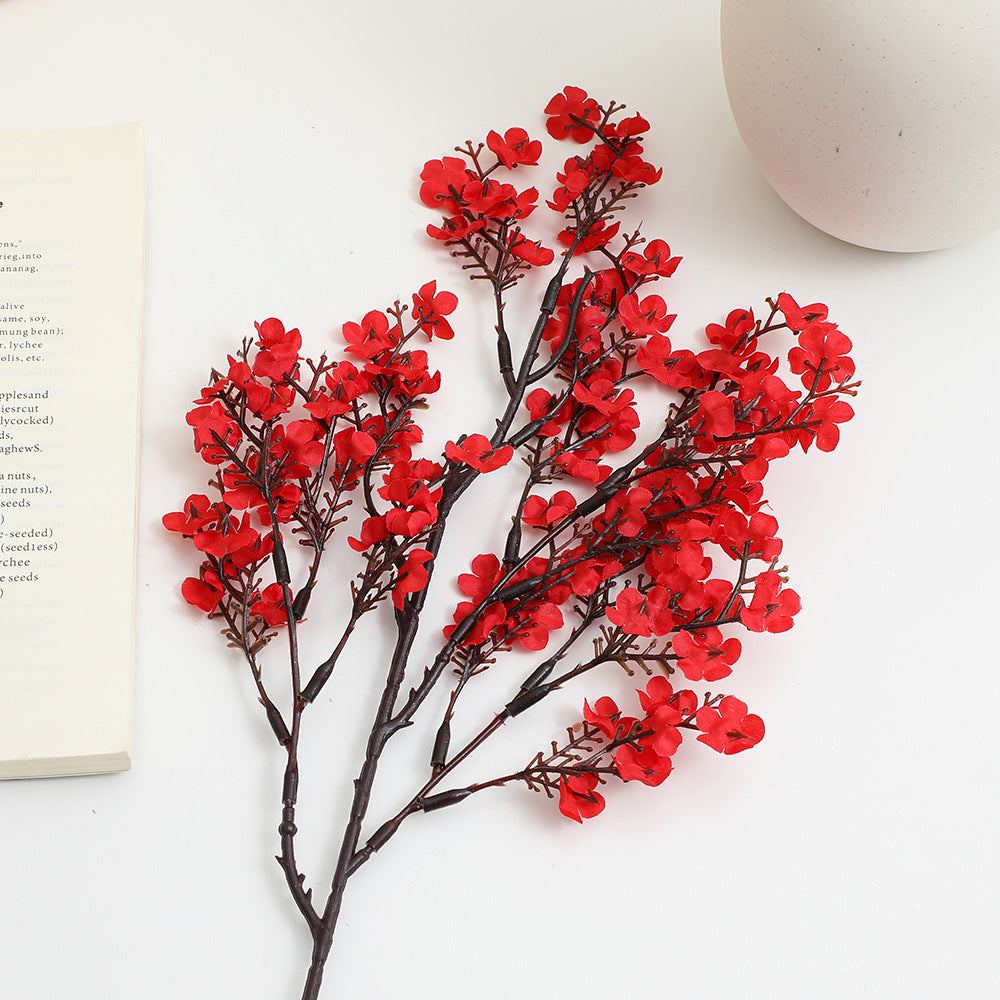 Decorative artificial flower branch