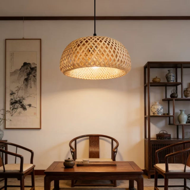 Hanging Bamboo Pendant Light
