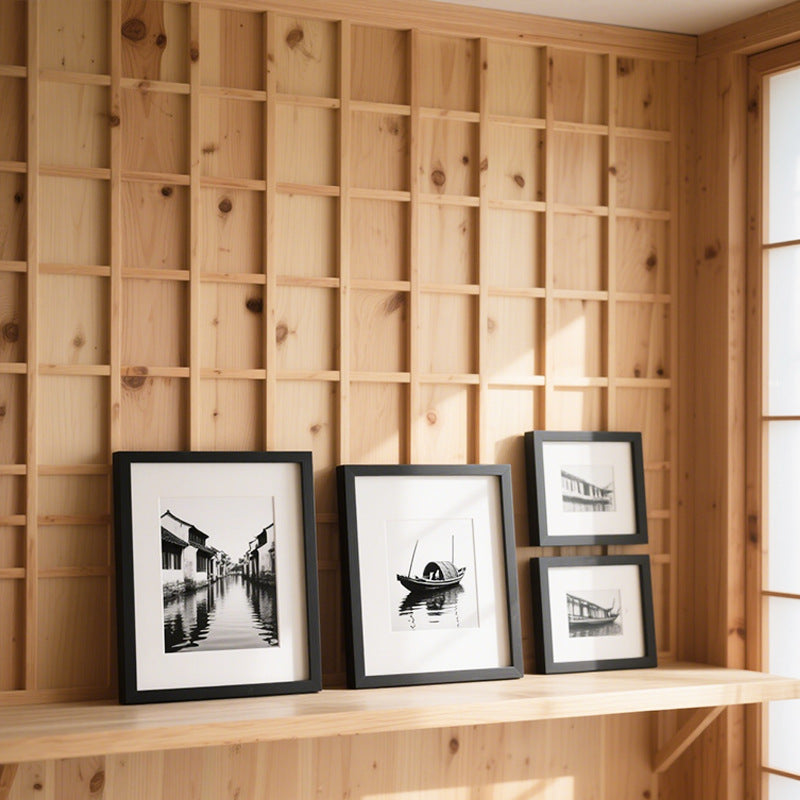 Framed Scenic Boat Artwork