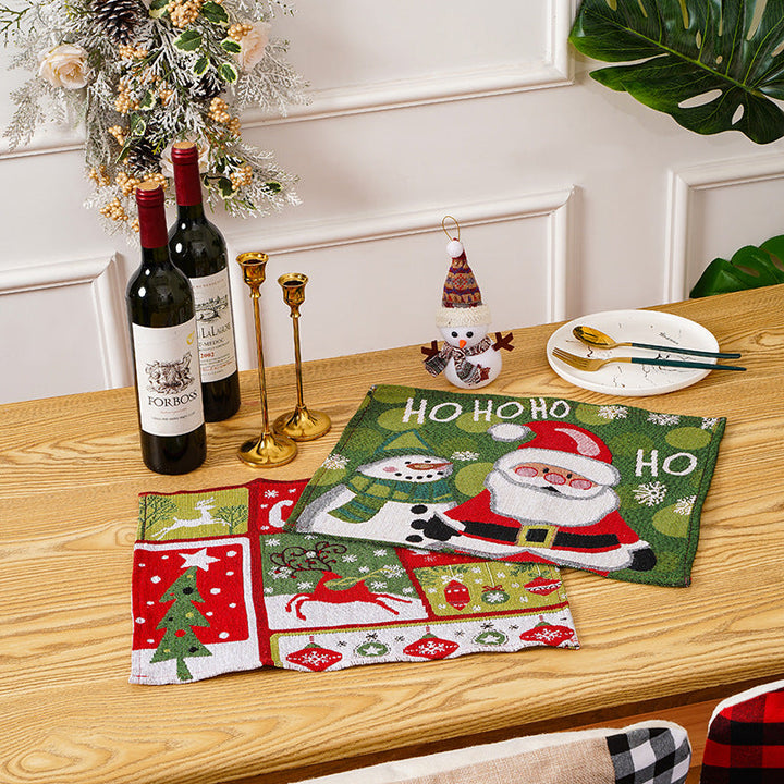 Festive tablecloth with Christmas motifs