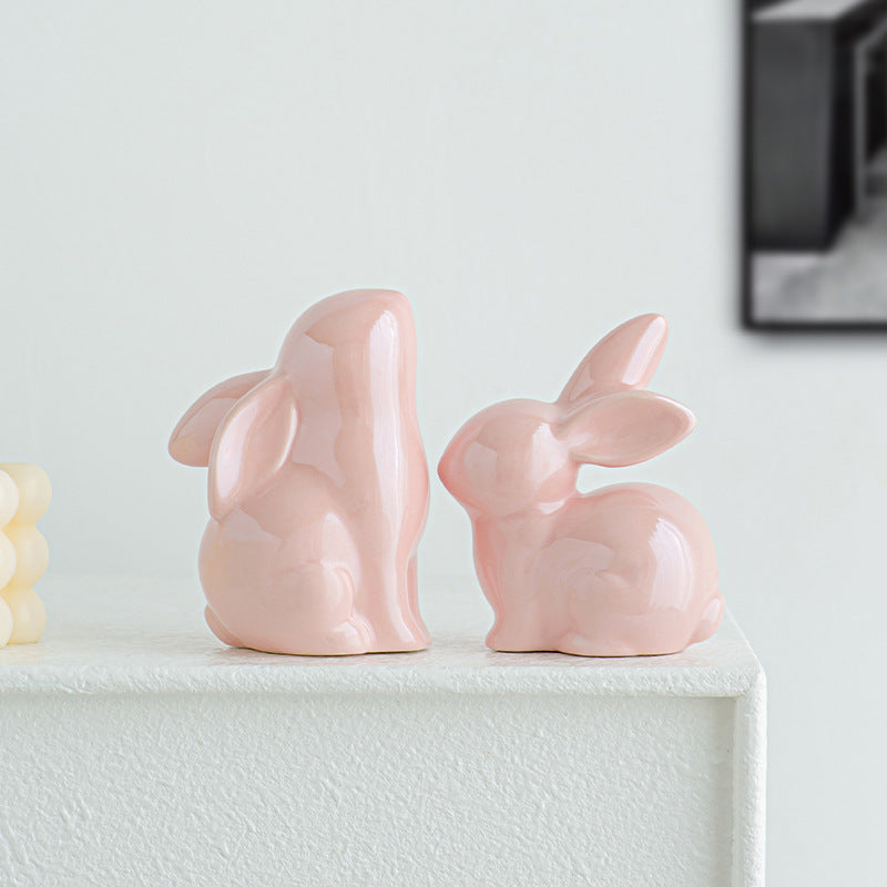 Artistic ceramic hare