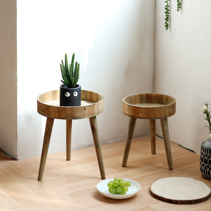 Modern side table made of wood