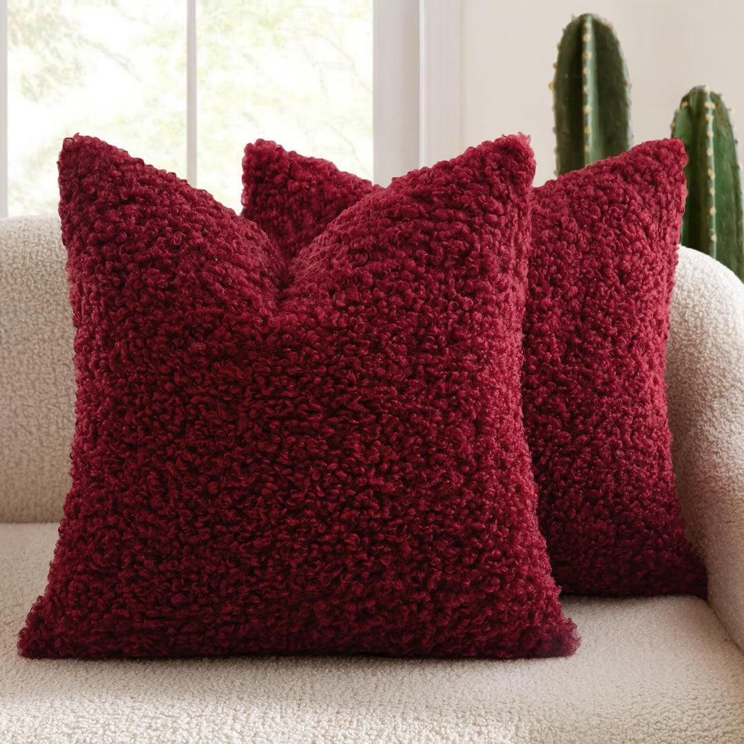 Fluffy Textured Decorative Pillow