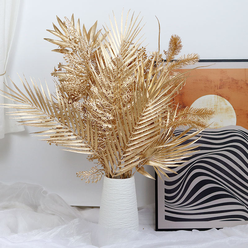 Elegant Metal Leaf Decoration
