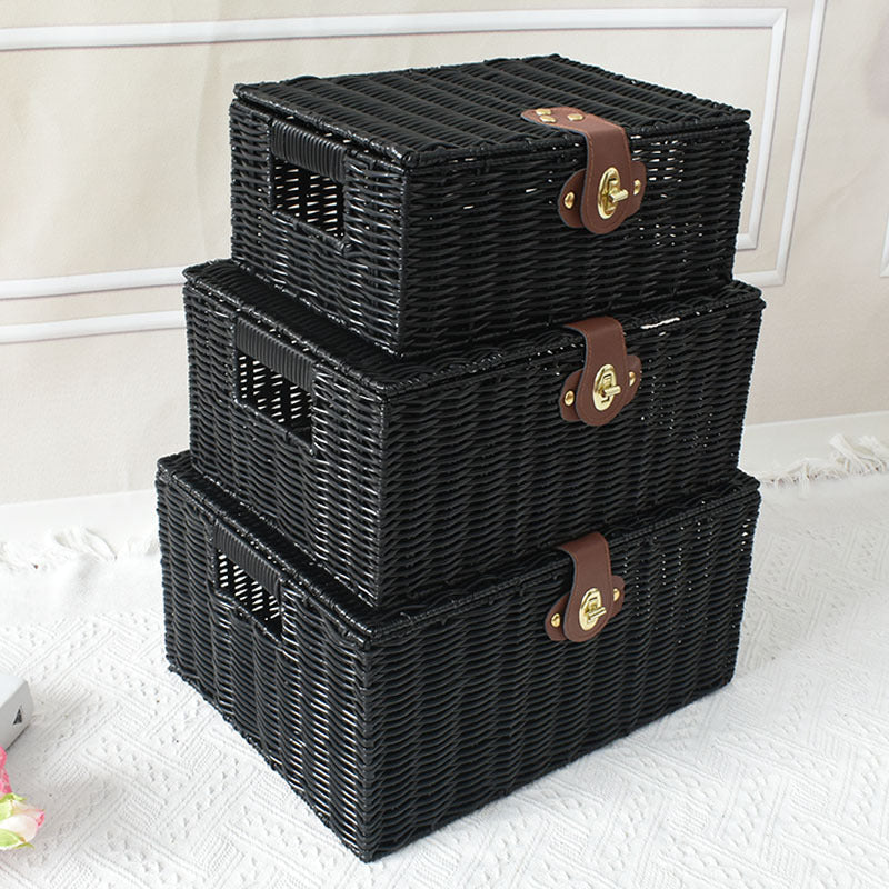 Elegant Woven Storage Chest