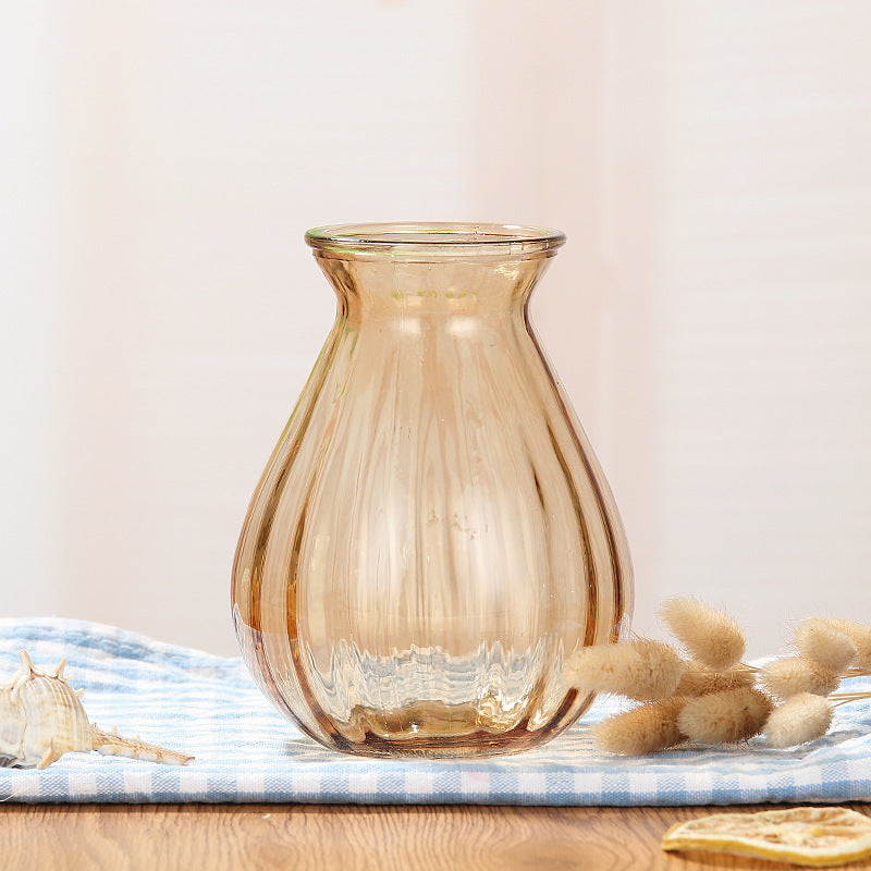 Elegant Curved Glass Vase
