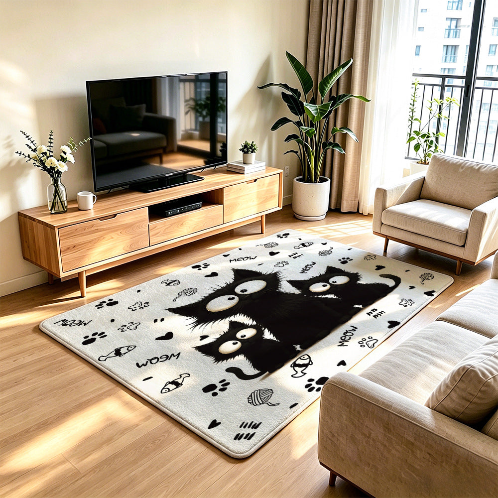 Cartoon Cat Area Rug