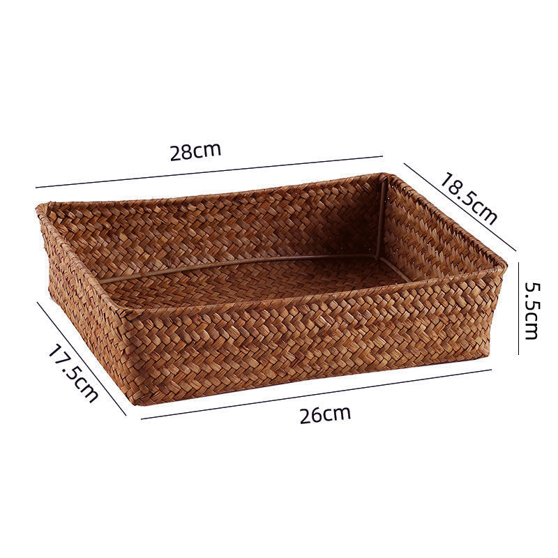 Handwoven Bamboo Storage Tray