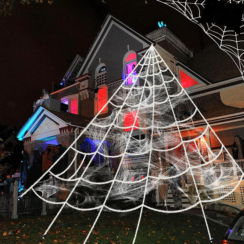 Creepy Halloween decoration spider web