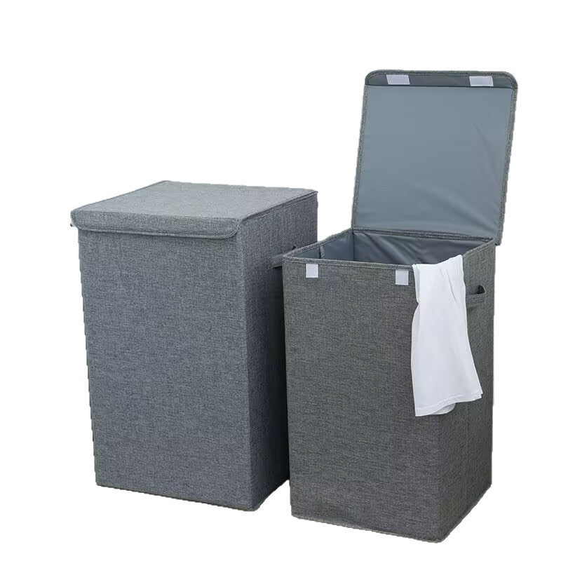 Storage basket with removable lid
