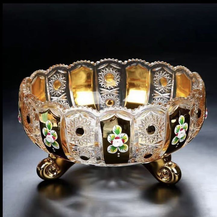 Decorative Crystal Fruit Bowl