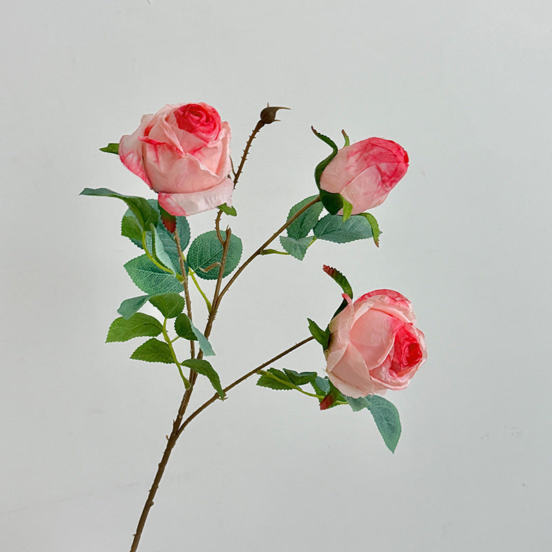 Realistic Artificial Rose Floral Stem