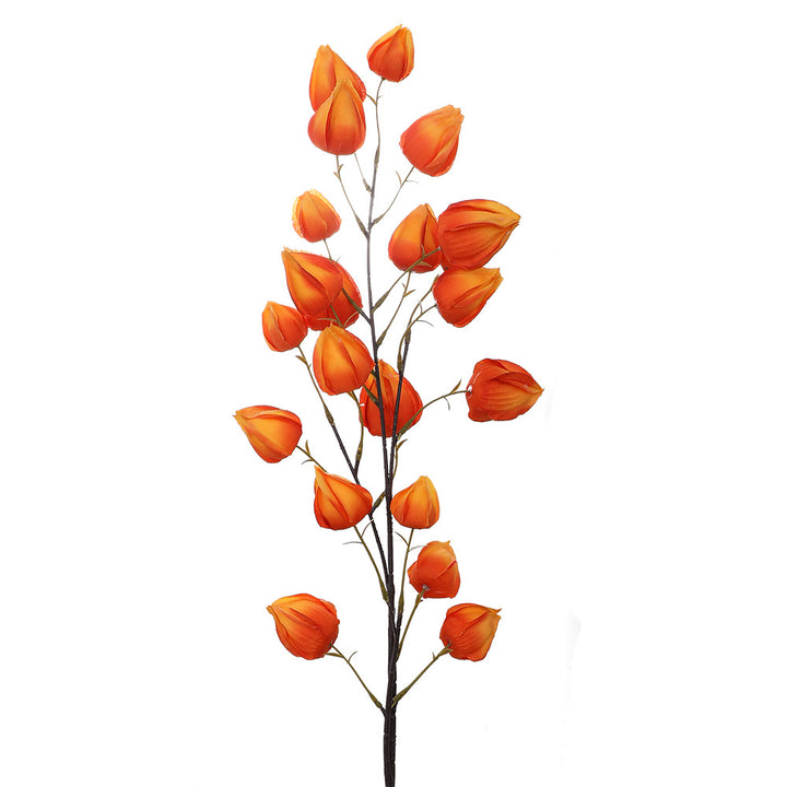 Artificial flower branch with vibrant flowers