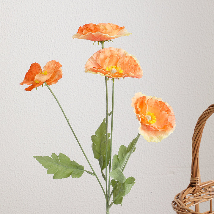 LadiesElegant Artificial Poppy Flower Bouquet