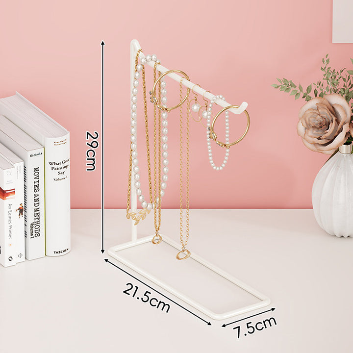 Metal T-Bar Jewelry Display Stand Pair