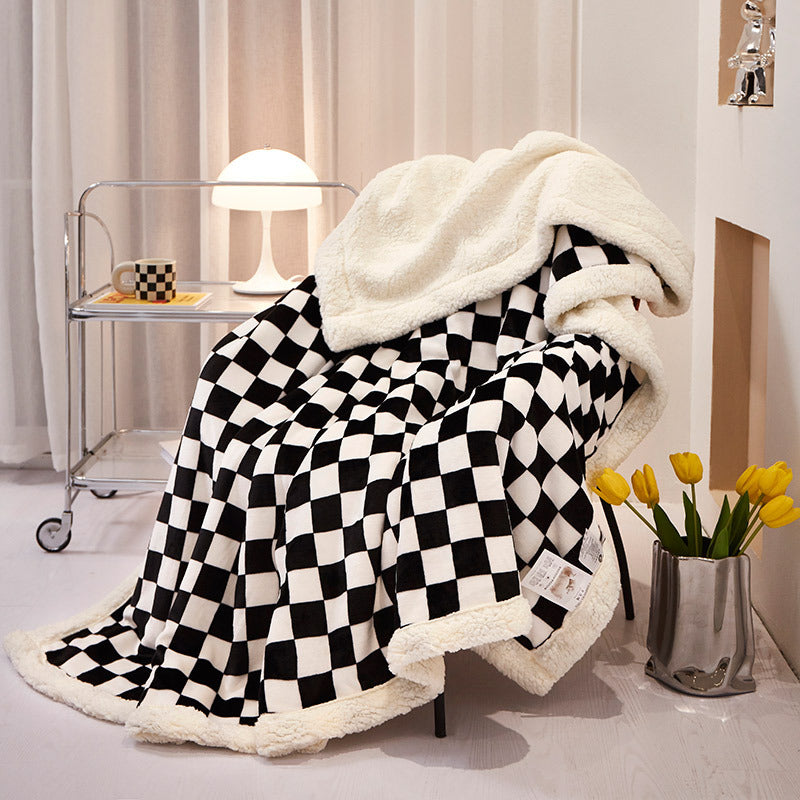 Decorative Reversible Flannel Throw Blanket Avarnia