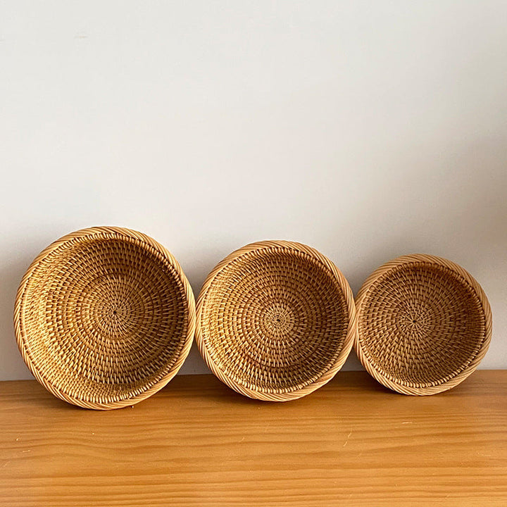 Set of three handcrafted baskets