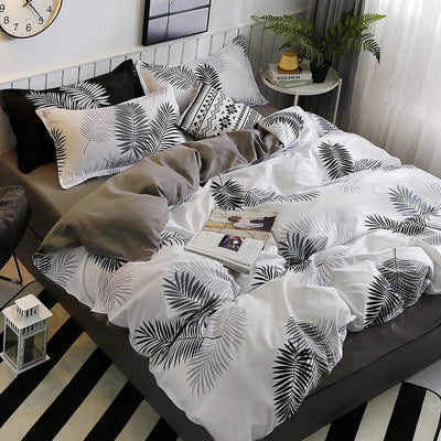 Modern Floral Pattern Duvet Cover Set