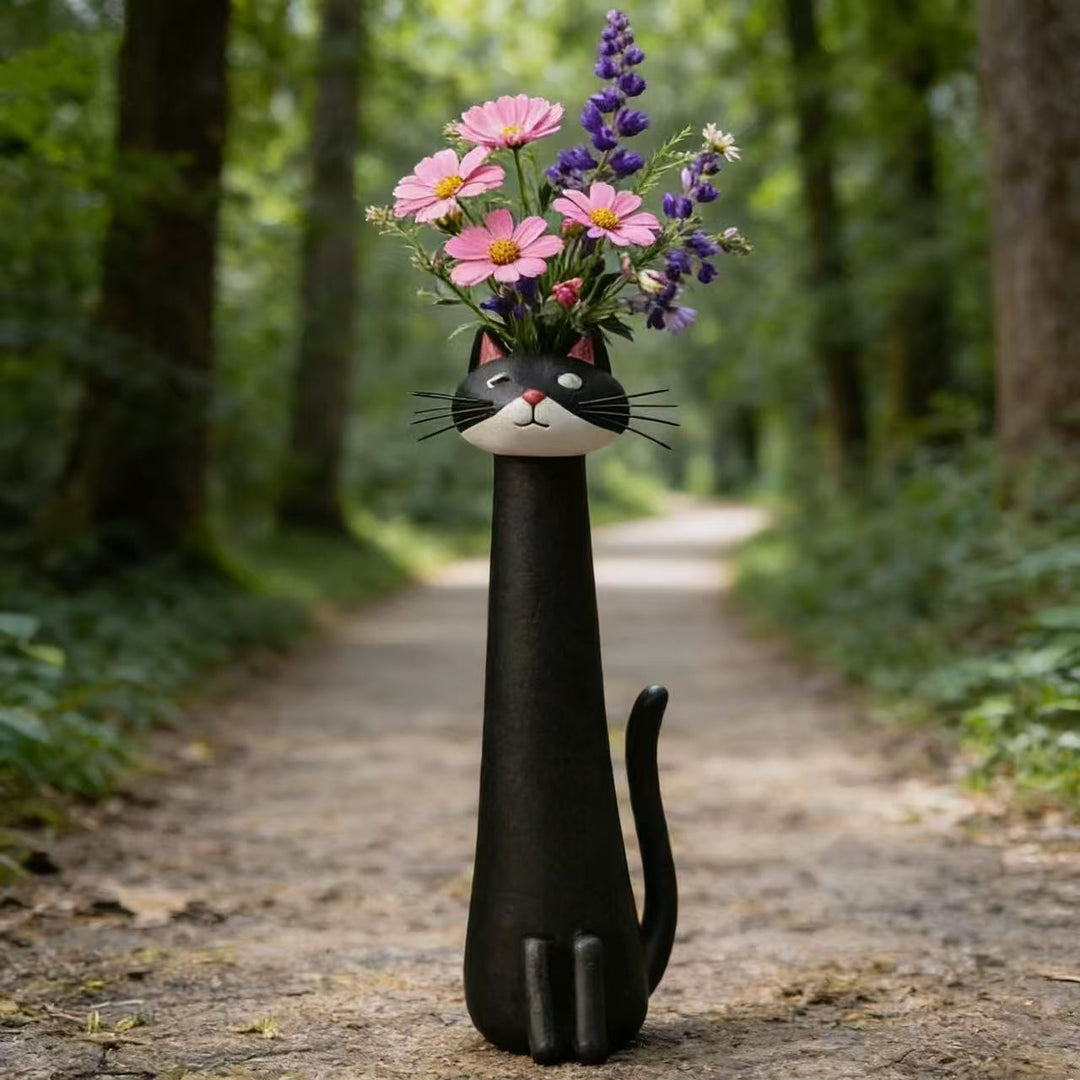 Decorative cat figurine in elegant style
