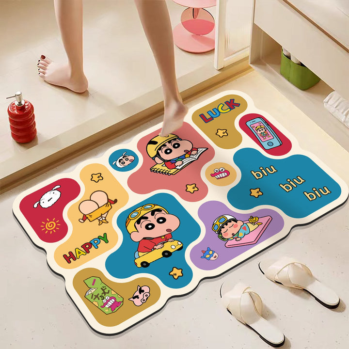 Cartoon Character Bathroom Mat