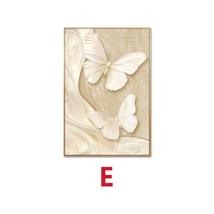 Elegant Butterfly and Floral Wall Art