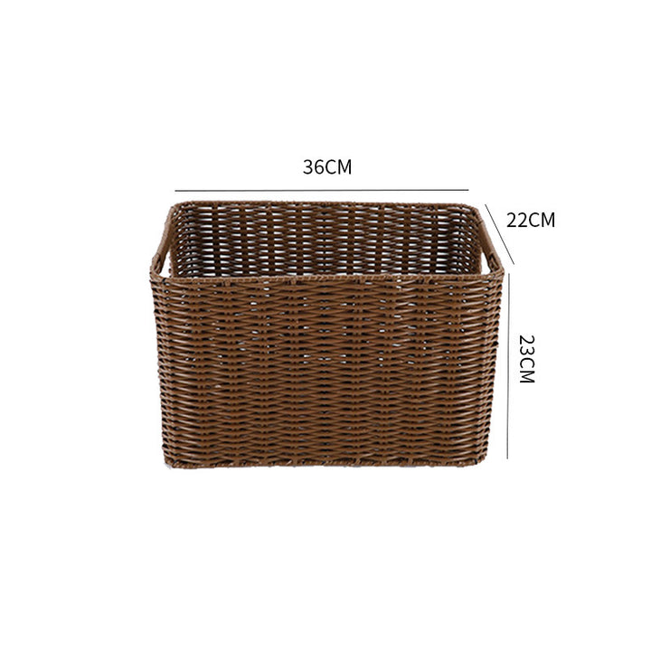 Storage basket made of natural rattan