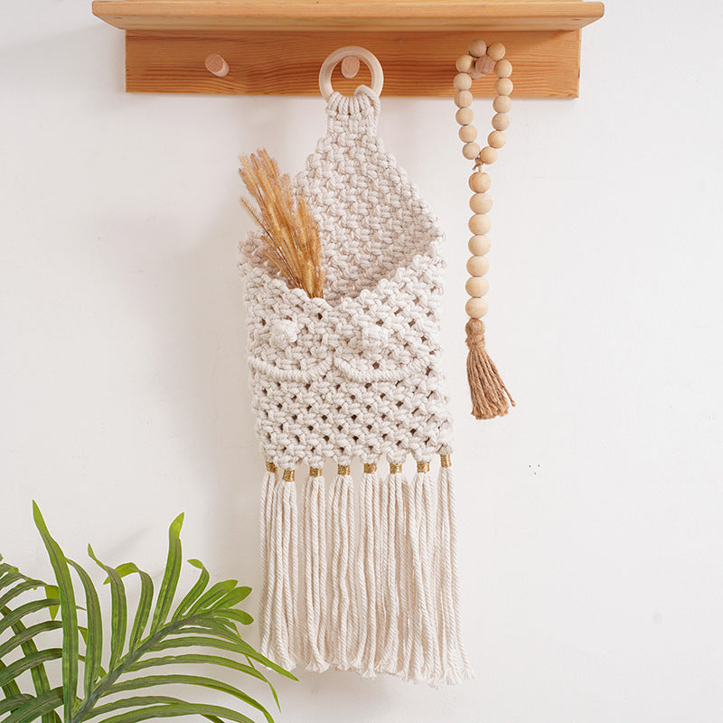Macramé Decorative Wall Organizer
