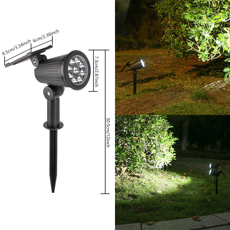 Outdoor Solar adjustable LED Spike Spotlight for garden landscape lighting