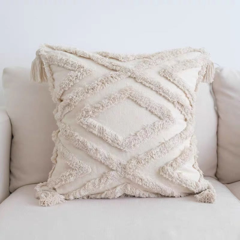Bohemian Fringe Decorative Throw Pillow