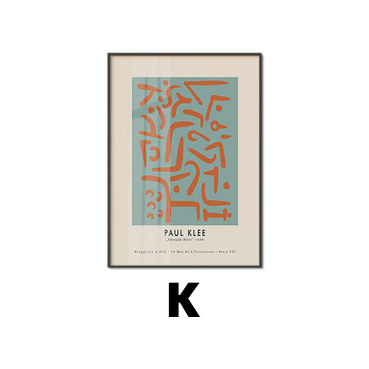 Framed Abstract Line Art Print