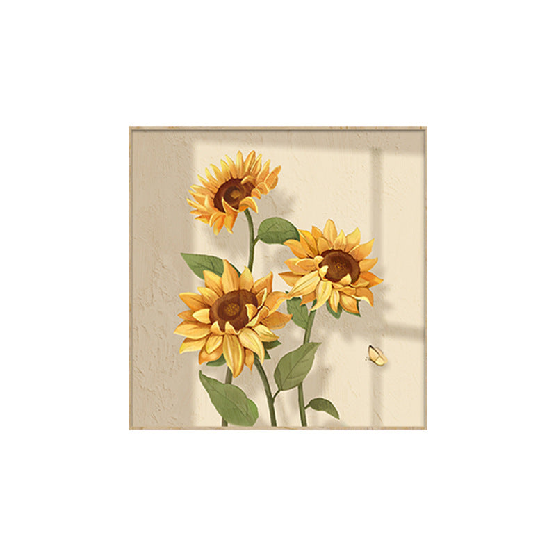 Cat and Sunflower Framed Wall Art