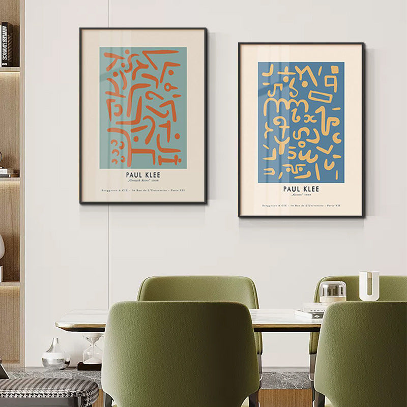 Framed Abstract Line Art Print