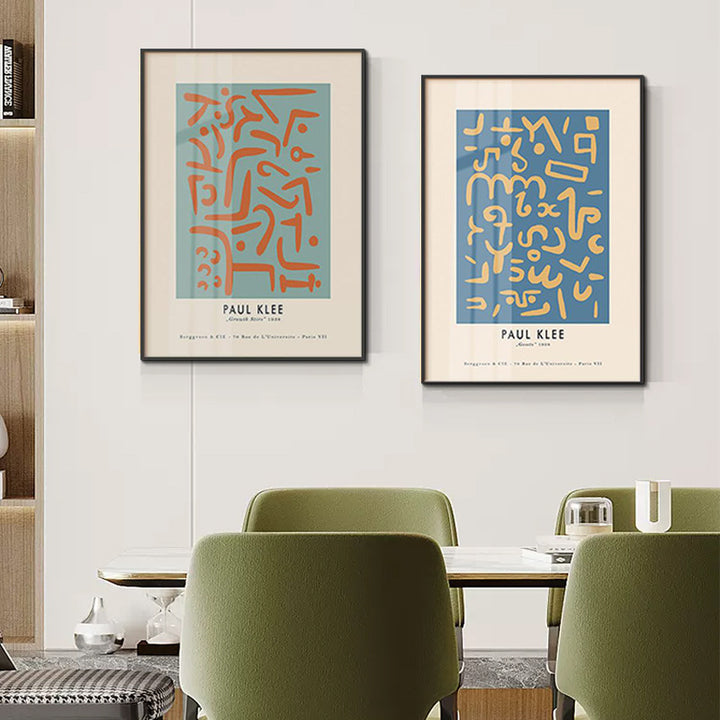 Framed Abstract Line Art Print