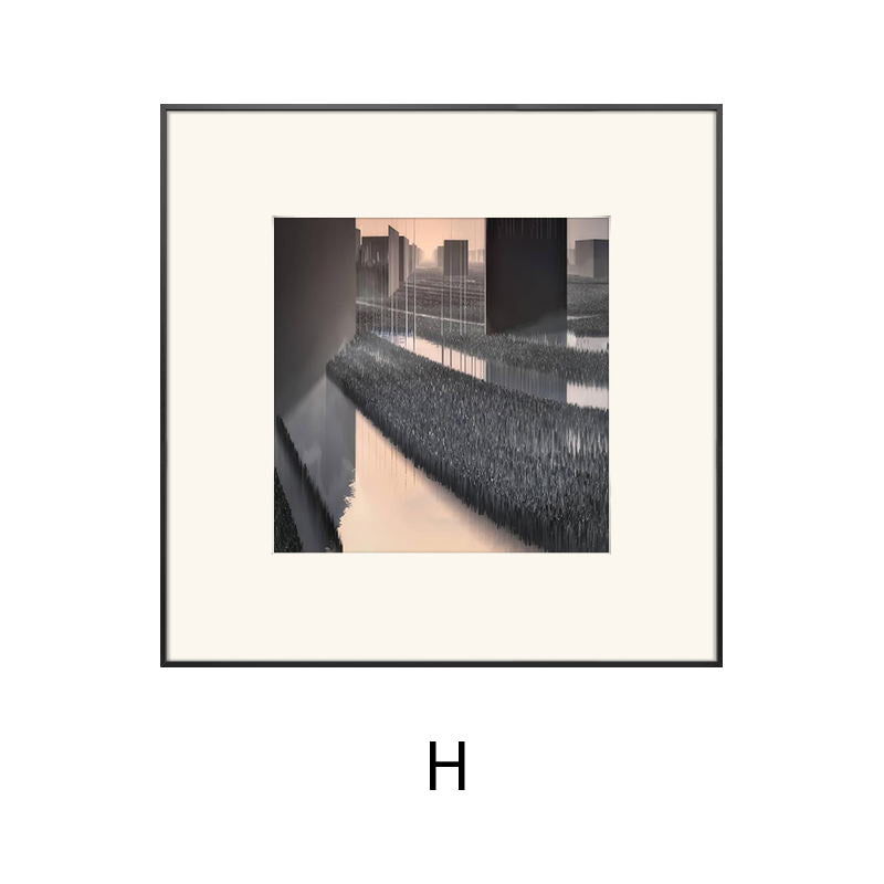 Framed Abstract Landscape Wall Art