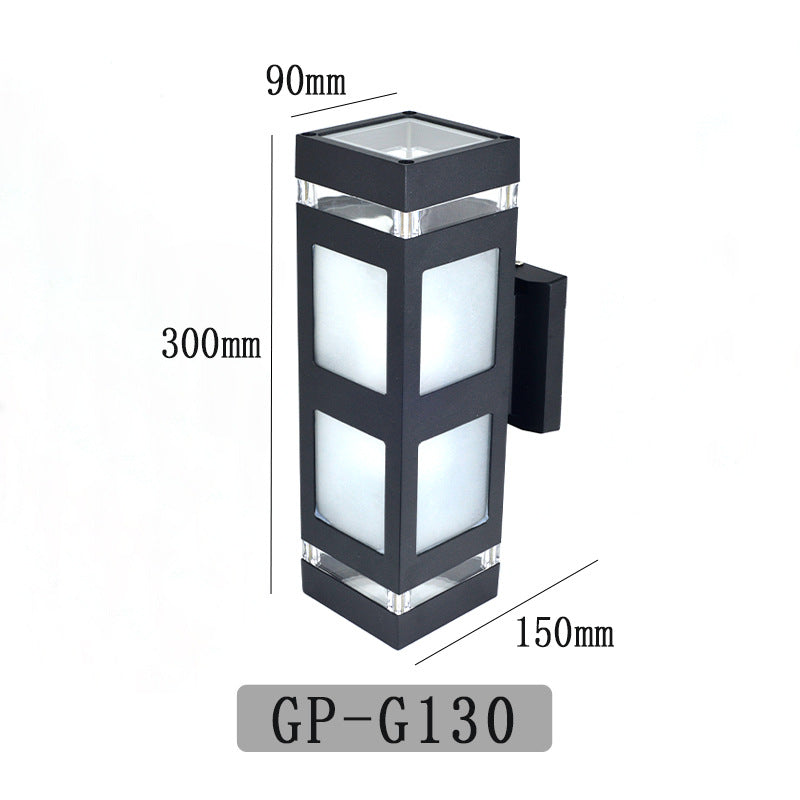 Contemporary outdoor LED wall lamp