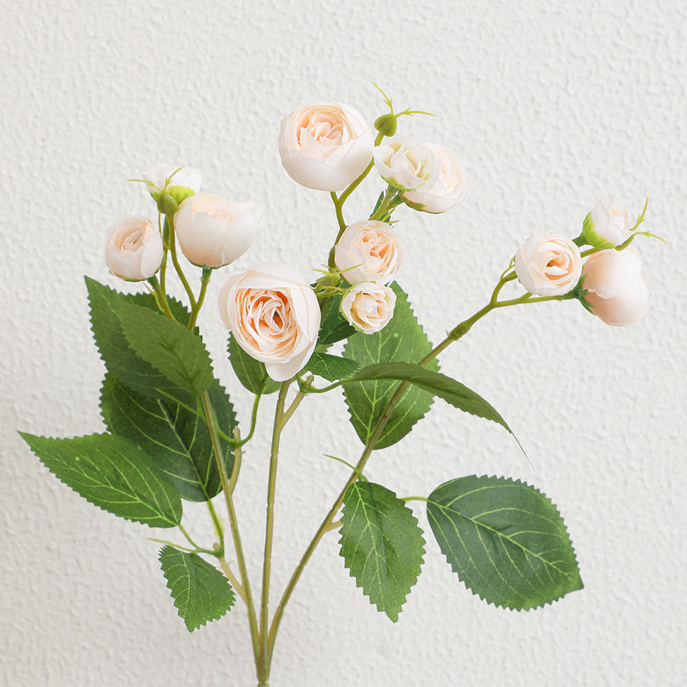 Realistic Artificial Rose with Fine Flowers and Leaves