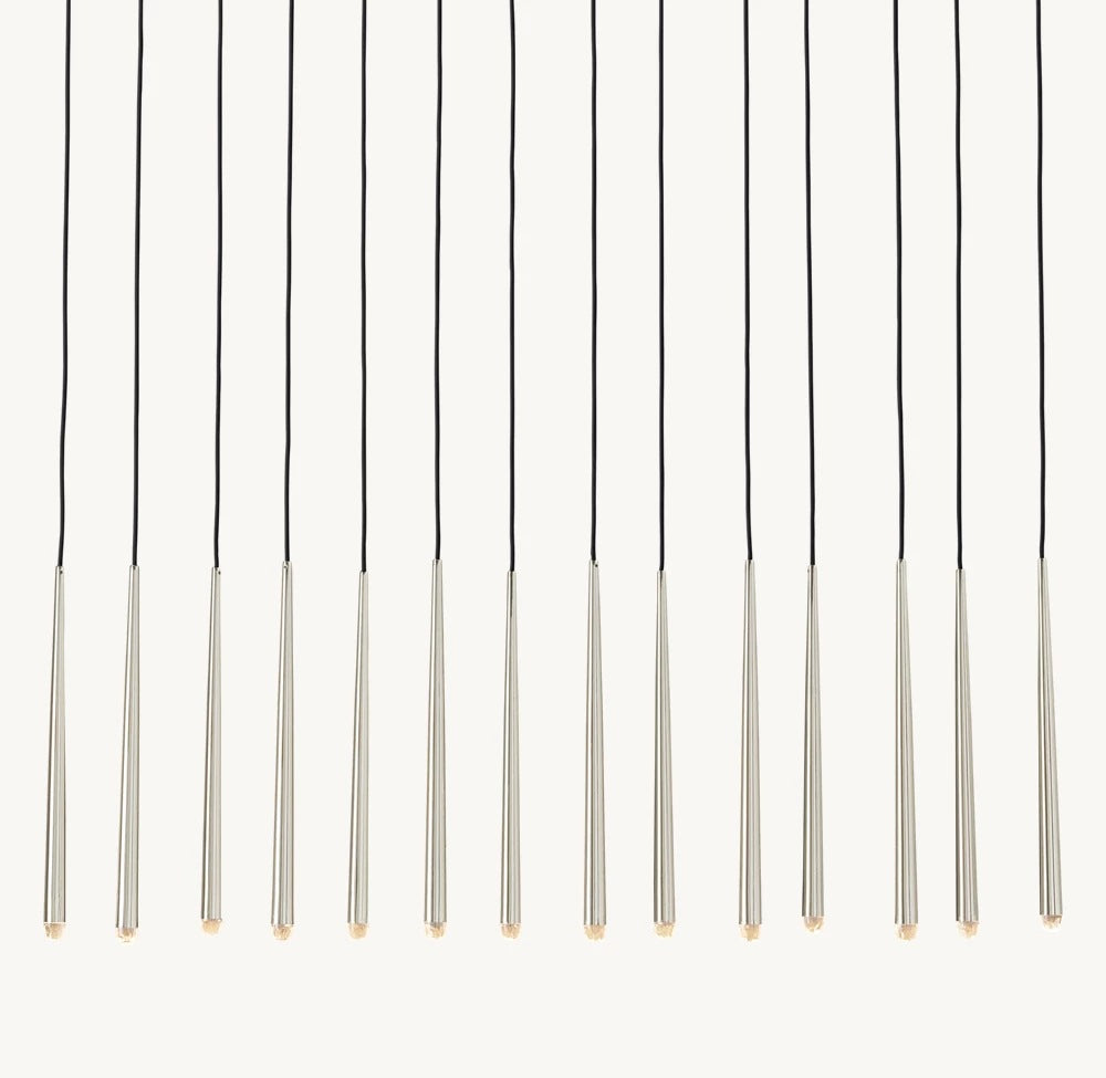 Hanging pipe pendant light