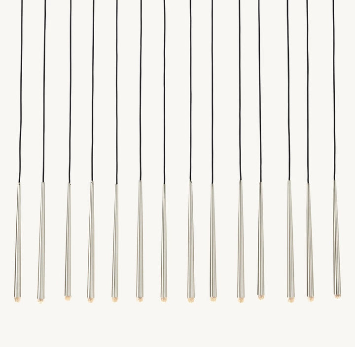 Hanging pipe pendant light